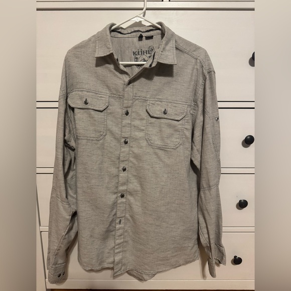 KUHL men’s Button Down Shirt, Color: Stone, Size: XL - Picture 1 of 6